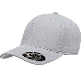 Flexfit Men's 110 Cool & Dry Athletic Cap, Silver, One Size