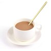 2 Pcs Gold 304 Stainless Steel Coffee Spoons, Stirring Spoons,