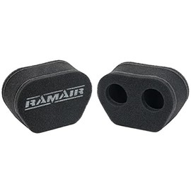 Ramair Filters MS-006 - 2x Twin Inlet Carb Sock Air Filter,BLACK