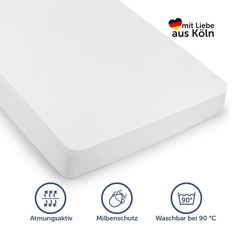 Blumtal Waterproof Mattress Protector, Oeko-Tex Certified, Breathable Mattress Topper, Tension