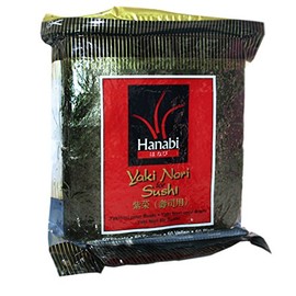 Hanabi Yaki Nori Seaweed for Sushi, 125 g