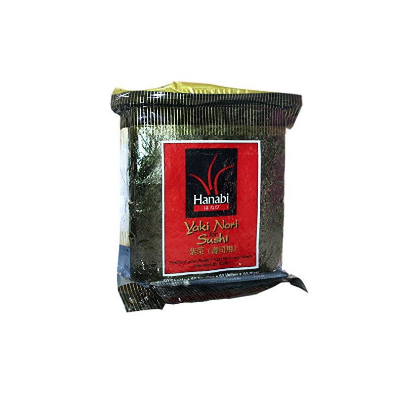 Hanabi Yaki Nori Seaweed for Sushi, 125 g