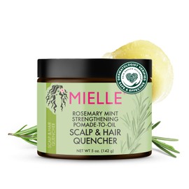 Mielle Organics Rosemary & Mint Hair Pomade for Women & Men - Conditioning Natural Hair Moisturizer to Quench the Scalp, Lock in Wave Patterns, Add Shine & Help Protect Against Dryness (5 oz)
