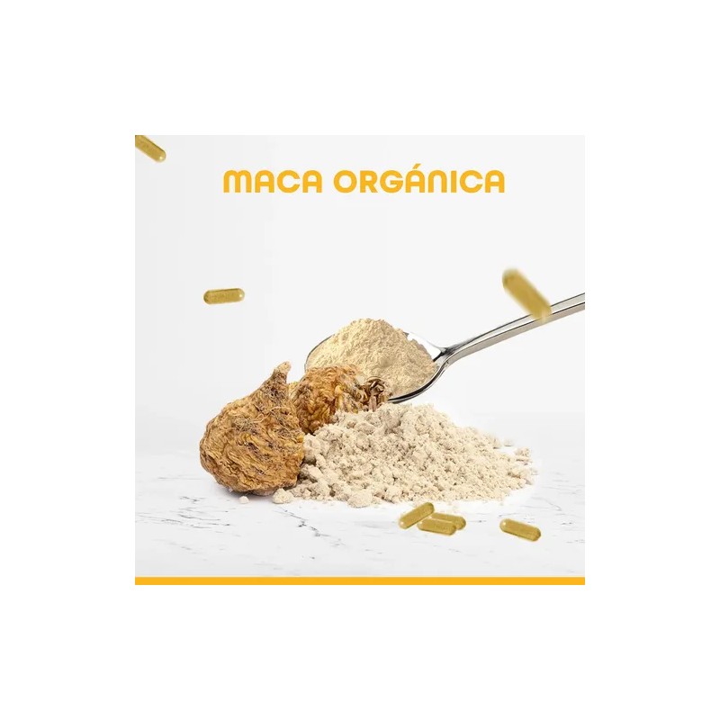 Maca Orgánica 60 Cápsulas De 500 Mg | Bulk Superfoods