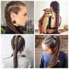 Ideal Swan Braids Extensions Braun, Jumbo Braiding Hair, 22 Zoll