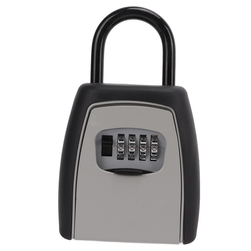 Key Lock Box Hanging Portable Resettable Password 4‑Digit Combination Lockbox