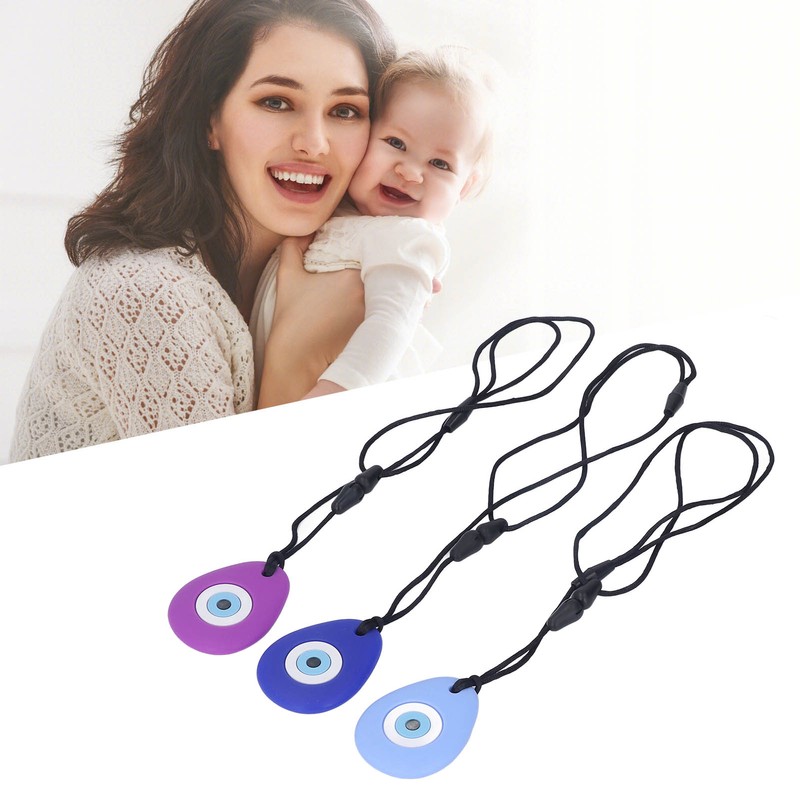 3pcs Drop Shaped Baby Teething Toy Soft Portable Silicone Infant
