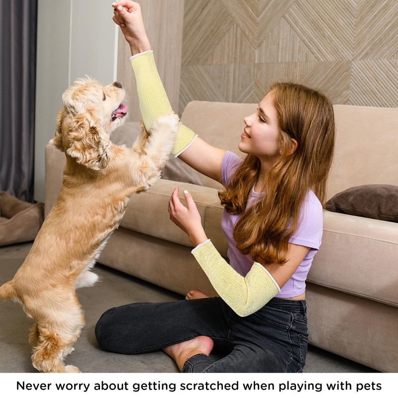 Neer 4 Pair Protective Arm Sleeves for Thin Skin Anti-Cut