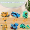 Peeokuo 3Pcs Dinosaur Toys for Kids 3-5, Transforming Dinosaur Car