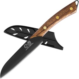 XYJ 5 Zoll Santoku Messer mit Hülsen, Professionelles Kochmesser, Full Tang Griff, Küchenmesser für den Hausgebrauch