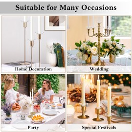 Bobeches Glass Candle Drip Protectors: Scallop Wax Catcher Rings for Tapers, Dinner Table & Wedding Party - Set of 3