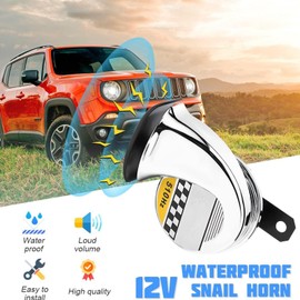 Snail Horn for Car | Waterproof Snail Air Horn,Multipurpose Fashionable Air Horn, Energy Saving Horn for Scooters, Mopeds, ATVs, Karts