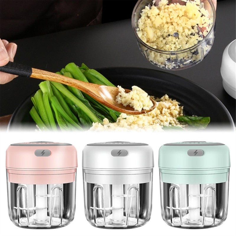 Wireless Electric Garlic Machine Mini Food Garlic Vegetable Chopper Grinder