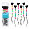 Hoyols Quick Hair Beading Tools with Colorful Pony Beads Magic