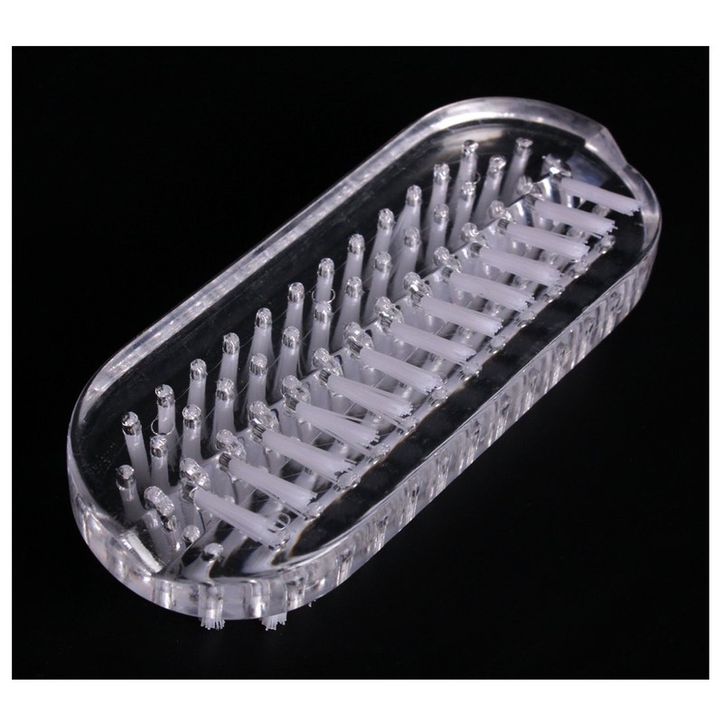 Andux Zone Clear Plastic Hand Brush & Nail Cleaning Brush
