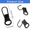 Ouligay 6pcs Replacement Zipper Pull Detachable Zipper Pull Tabs Metal