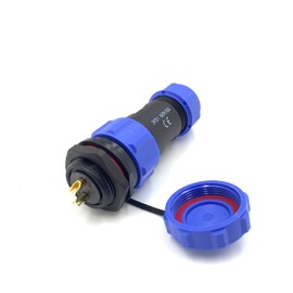 Connector Aviation Plug SP21 2 Pin IP68 Male Plug and Female Socket Cable Connector 2 Pin Mounting on Rear Nut Aviation Plug for Bluetti