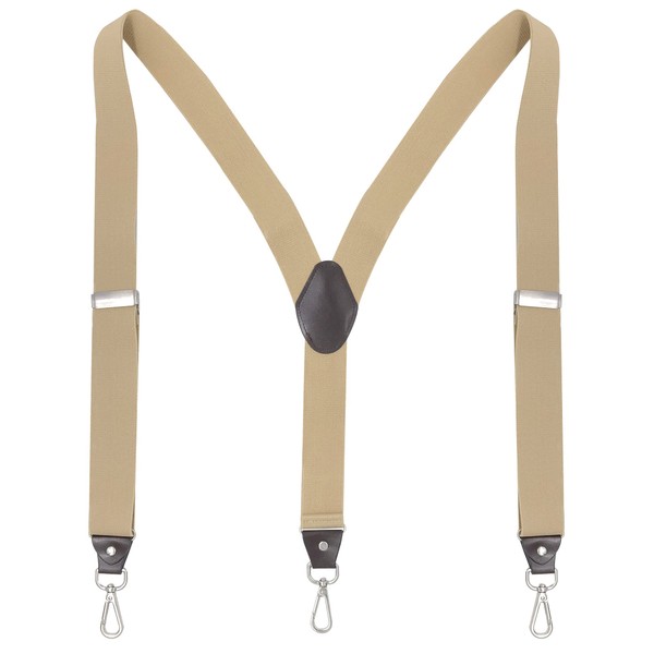 Ausukler Men's Braces Extra Strong 3.5 cm Wide with Rotating