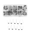 Walfront 200 Pcs 10 Values Diodes Electronic Components Rectifier Diodes