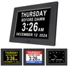 Johnziny 8 Inch Digital Day Calendar Clock, Dementia Clock for
