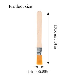 40 PCS Durable Nylon Paint Brushes 13 x 1.5cm, Flat Bristle Paint Brush Set, Small Paint Brushes, for Cleaning, DIY, Decorating