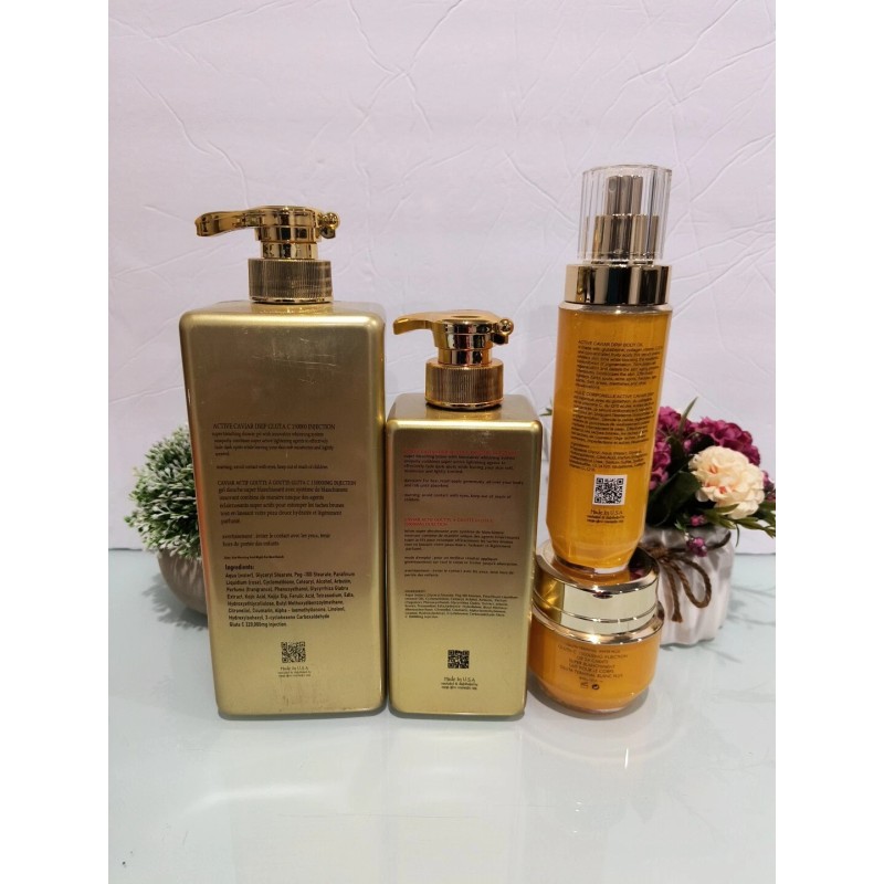 Gluta-C Active Caviar Drip Gluta-C Injection 24K Gold Milk 4in1