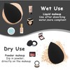 6Pcs Black Mini Makeup Sponge, Small Beauty Sponge Blender Set