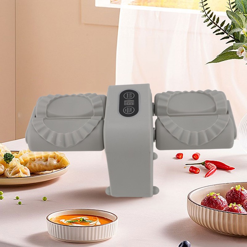 Double Head Automatic Dumpling Maker Mould Electric Dumpling Maker Machine