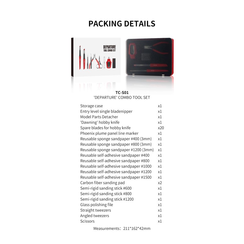 DSPIAE TC-S01 Departure Tool Combo Set