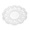 4 Egg Serving Plates 9 in Dia. 12 Wells for