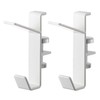 Yamazaki 5621 Indoor Clothes Drying Hooks, Set of 2, White,