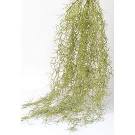 Ahvoler Fake Spanish Moss, Faux Spanish Moss Garland for Potted Plants, Artificial Hanging Moss Greenery Decor for Crafts Wall Art Garden, 2 Pack