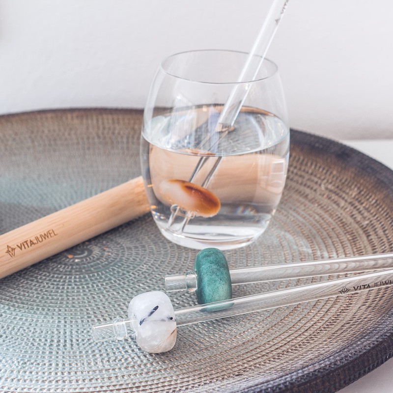 VitaJuwel Crystal Straw | Sodalite