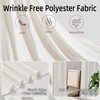 20ft x 10ft Ivory Backdrop Curtains for Parties Weddings, Wrinkle