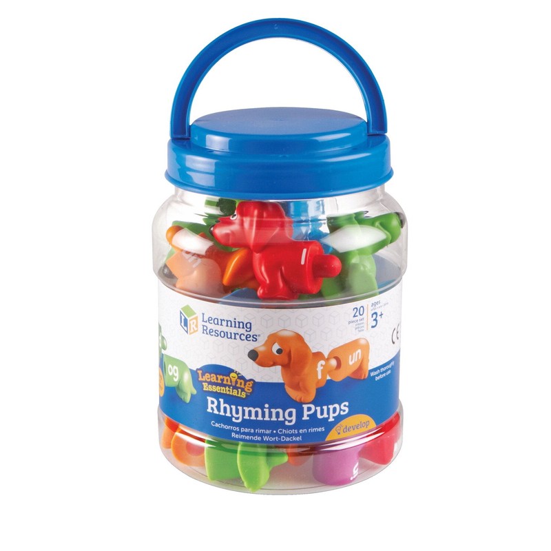 Learning Resources Snap-N-Learn Rhyming Pups Toy - Phonics, Letter Game,