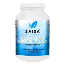 Colgeno Hidrolizado 100 Puro En Polvo 1 Kg  Sin saborizantes ni colorantes  Suplemento Alimenticio  Saisa Herbal  Piel, Articulaciones, Cabello       