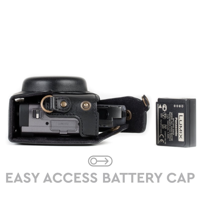 MegaGear MG1258 Panasonic Lumix DC-TZ95, DC-TZ90 Ever Ready Leder Kamera-Case