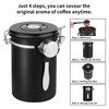 Ohtomber Coffee Canister Storage Container - 22OZ Stainless Steel Airtight