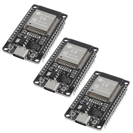 AITRIP 3PCS Type c 30pins CP2102 ESP-WROOM-32 ESP32 ESP-32S Development Board 2.4GHz Dual-Mode WiFi + Bluetooth Dual Cores Microcontroller Processor Integrated with Antenna RF AMP Filter AP STA