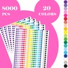 8000 PCS Small Dot Stickers 0.8 cm Shaped Sticky Dots