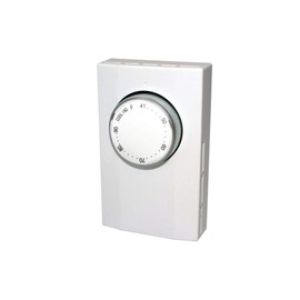 KING K101-C Bi-Metal Cooling Line Voltage Thermostat, 1-Pole, 120-277V, 22 Amp, White