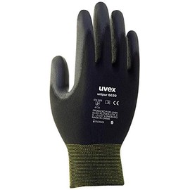 10 Pairs of Uvex Unipur 6639 Protective Work Gloves with PU Coating against Mechanical Risks EN 388