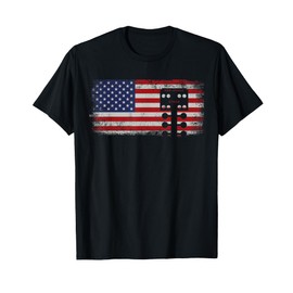 Drag Racing Race Car American Flag Vintage T-Shirt
