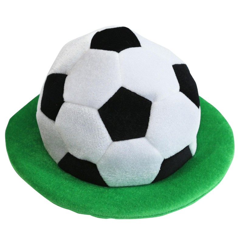 PerFest Soccer Hat - Black & White Soccer Pattern with