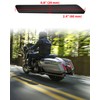 VEISUTOR Smoked Saddlebag Reflectors for Harley CVO Road Street Glide
