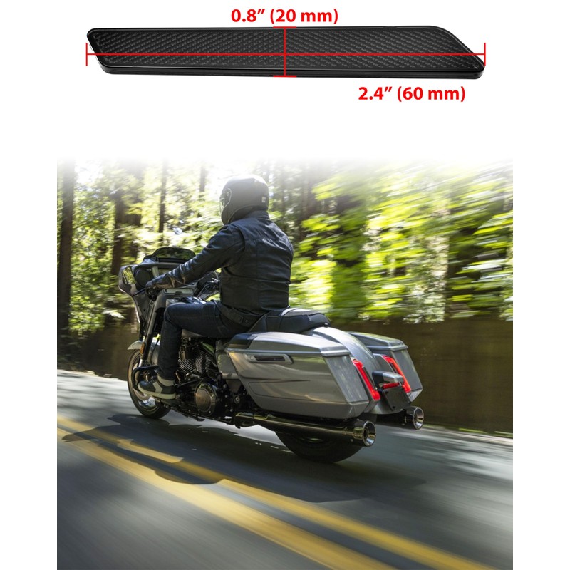 VEISUTOR Smoked Saddlebag Reflectors for Harley CVO Road Street Glide