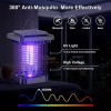 Solar Powered LED Mosquito Fly Bug Insect Zapper Killer Trap
