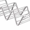 Taco Stand Stainless Steel 3 Grid V Shaped Glossy Taco