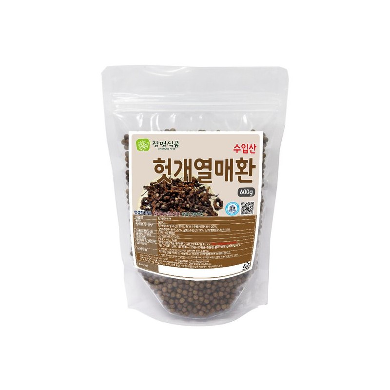 Jangmyeongsikpum 헛개열매 환 600g 수입산 Hogweeds Fruit Powder 600g Imported