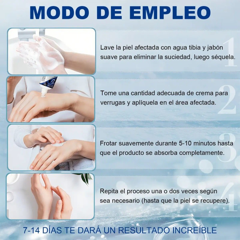 Crema Verrugas Elimina Eficazmente Cuida Piel 20g